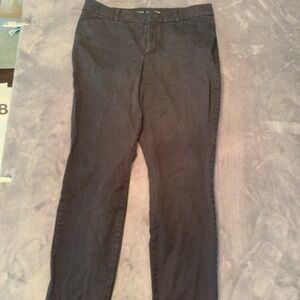Old Navy Pants Women 14 Tall Black High Rise Pixie Skinny Work Professional